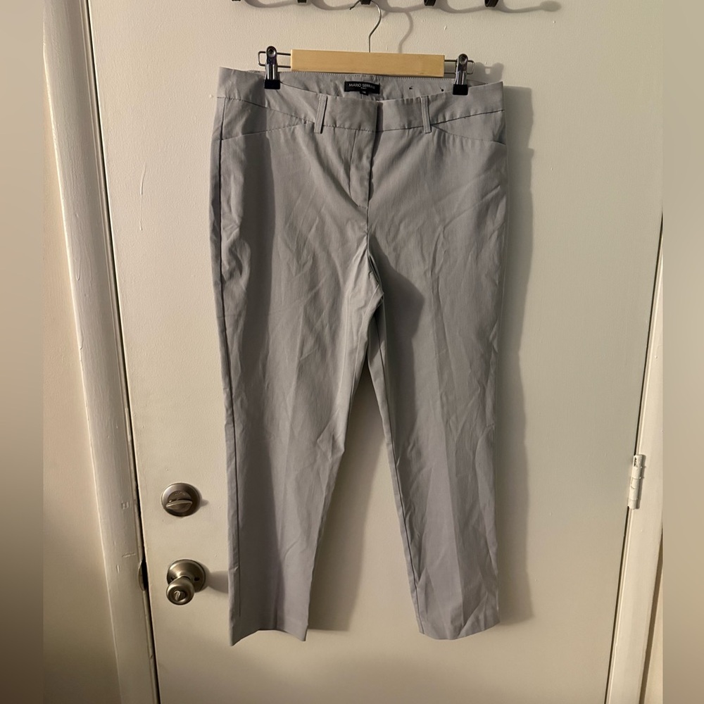 Mario Serrani Light Gray Dress Pants for Women